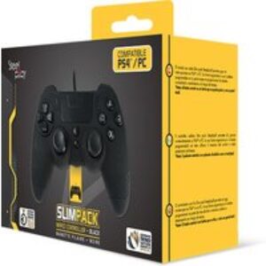 Lexip SteelPlay Slim Pack Wired Controller (Ebony Black) – PS4